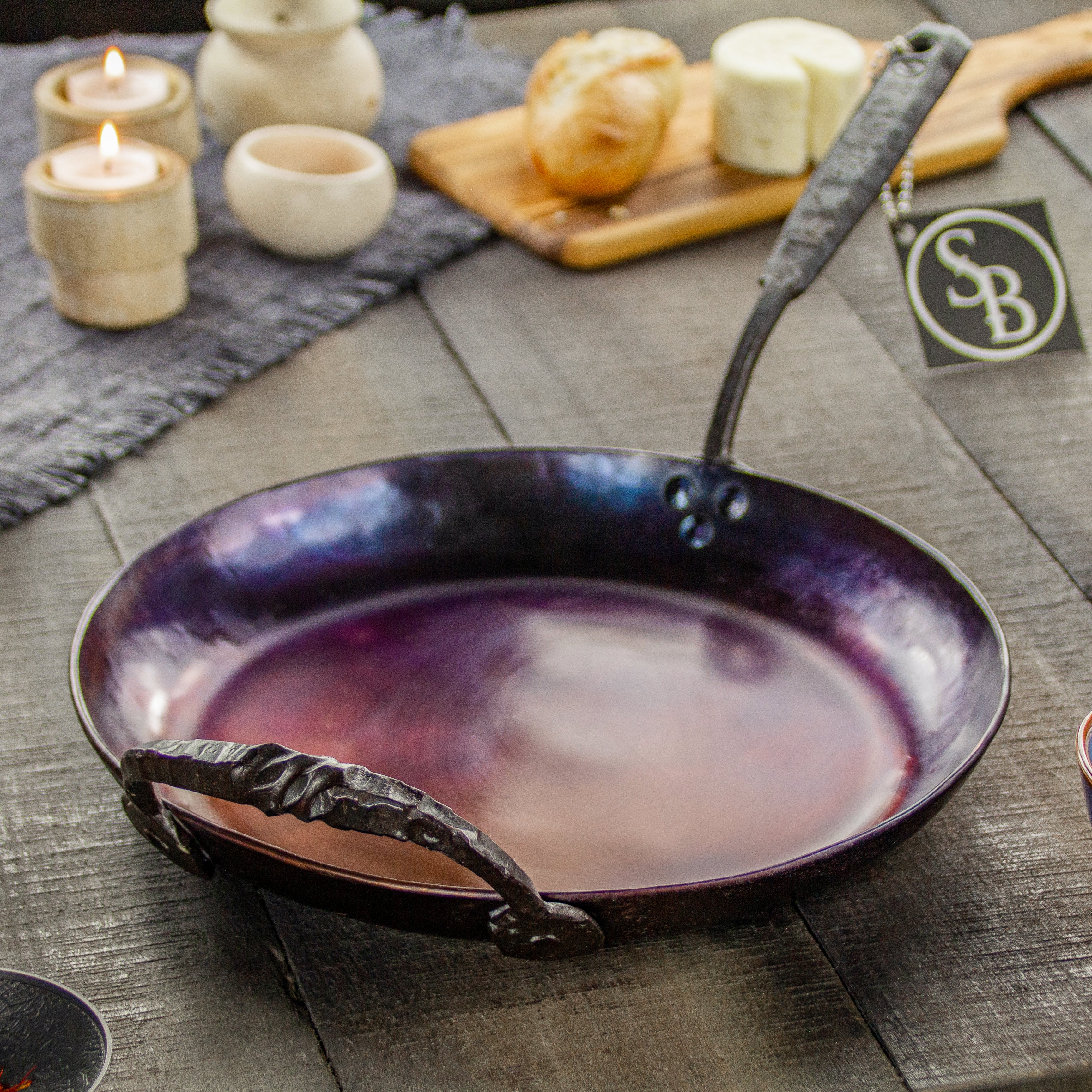 Sonora Large Pan w/ Helper Handle – Santa Barbara Forge