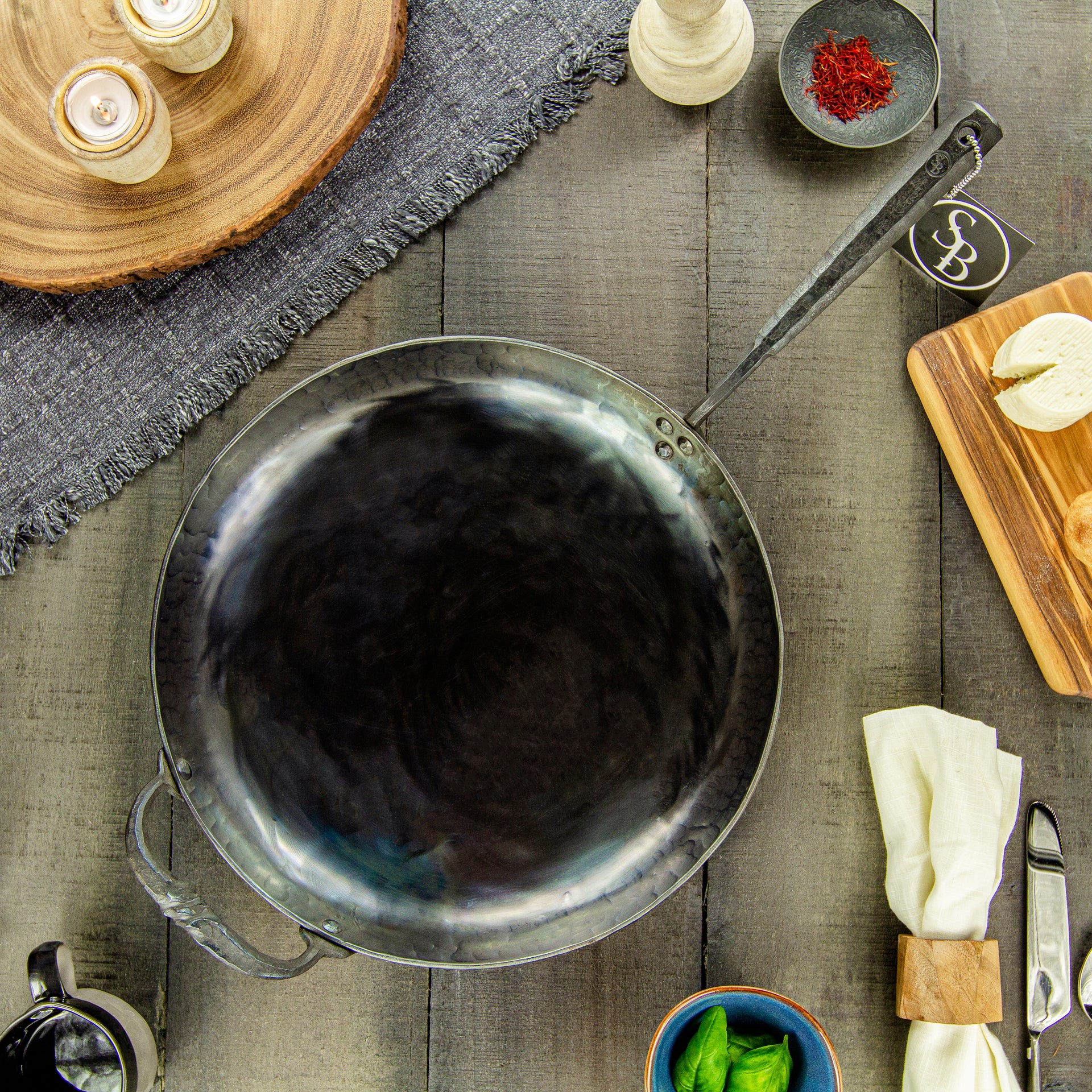 Sonora XL Pan w/ Helper Handle - Santa Barbara Forge